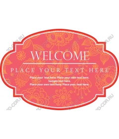 Charming floral welcome sign