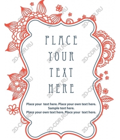  Elegant floral frame