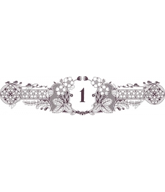  Elegant floral number 1