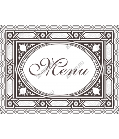 Элегантная рамка меню