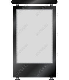  Elegant black frame poster