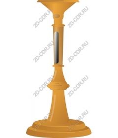  Elegant gold stand for candles