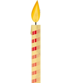  Joyful candle on birthday