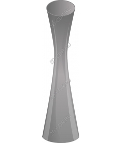 Smooth grey vase