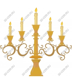  Elegant gold chandelier