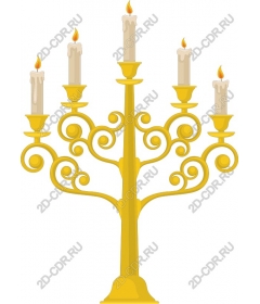  Elegant gold chandelier