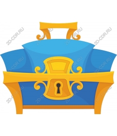  Elegant blue treasure chest