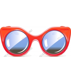  Sunglasses cat-eye red color