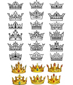 Набор корон - элегантный королевский набор