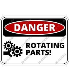  Danger: rotating parts