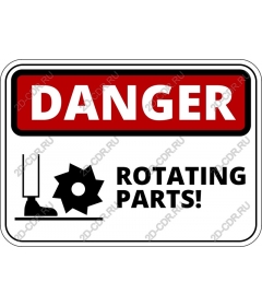 Danger: rotating parts