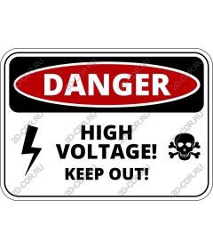  Danger: high voltage. A pictorial representation of security.