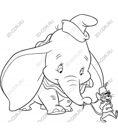  Adorable elephant and mouse
