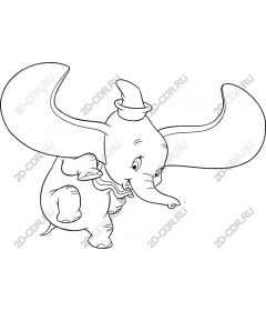  Рисунок игривого слоненка