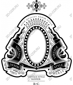 Banner vintage style denim