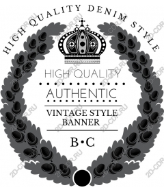 Banner vintage style denim