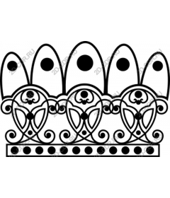 The intricate ornate pattern