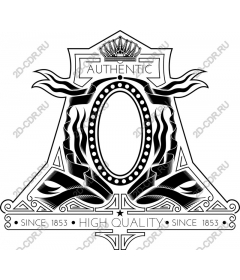 Vintage authentic high-quality frame