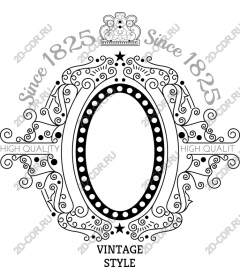 Vintage blooming frame