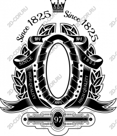 Vintage emblem - 1825