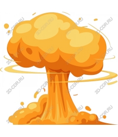  Cartoon mushroom cloud