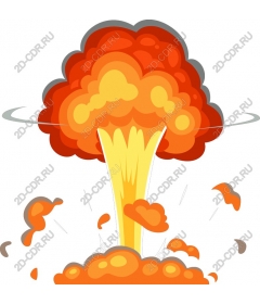  Bright mushroom cloud