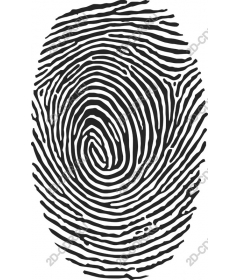  Unique black and white fingerprint