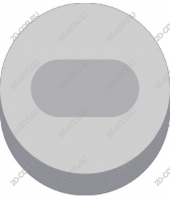 Smooth gray button