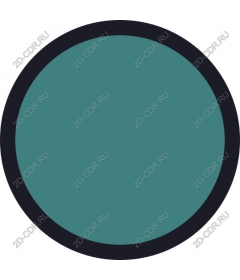 Turquoise circle - scalable