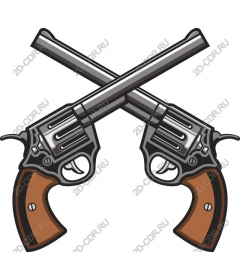  Crossed revolvers