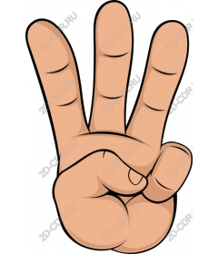 Gesture of victory