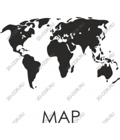  Artistic world map