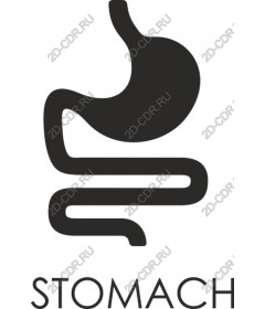  Stylized icon of the stomach