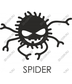  Bizarre cartoon spider