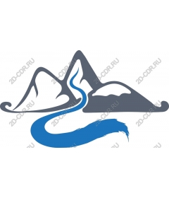 The majestic mountain and river