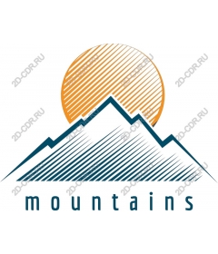Majestic mountain with sunlight