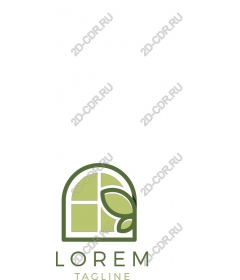  Elegant logo Leaf Window