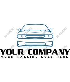  Elegant outline of a car