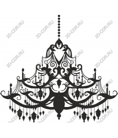  Elegant black chandelier