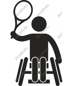  Tennis player on wheelchair