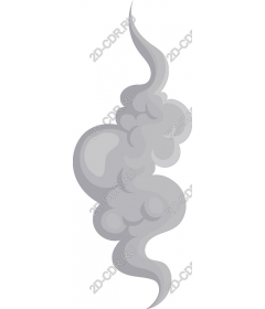 Swirling smoke