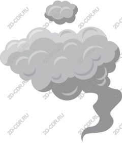  Stylized gray clouds