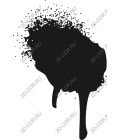  Black ink Splat