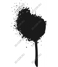 Abstract ink splatter