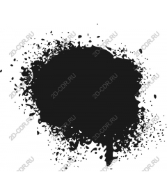Splash of black ink