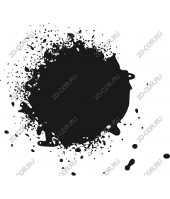Splash of black ink
