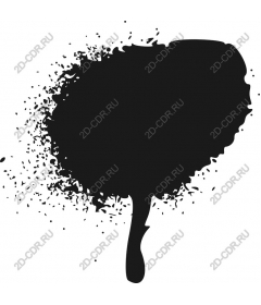 Splashes of black ink