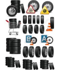 Tire Bundle - Коллекция Клипартов