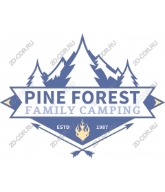  Family camping Pine Forest