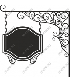  Elegant vintage floral sign